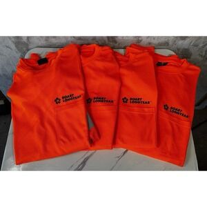 NEW lot of 4 Guardian Orange TShirt Mens L Reflective Workwear Construction road